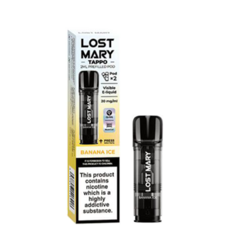 Banana Ice Tappo Prefilled Pods by Lost Mary